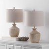 image:imageSAFAVIEH Lighting Collection Delacey Light Brown Resin 21inch Table Lamp Set of 2Light Brown