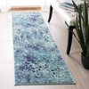 image:imageSAFAVIEH Madison Collection Area Rug  9 x 12 Grey amp Red Boho Abstract Distressed Design NonShedding amp Easy Care Ideal for High Traffic Areas in Living Room Bedroom MAD425RTurquoiseNavy