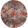 image:imageSAFAVIEH Madison Collection Area Rug  9 x 12 Grey amp Red Boho Abstract Distressed Design NonShedding amp Easy Care Ideal for High Traffic Areas in Living Room Bedroom MAD425RGreyOrange