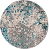 image:imageSAFAVIEH Madison Collection Area Rug  9 x 12 Grey amp Red Boho Abstract Distressed Design NonShedding amp Easy Care Ideal for High Traffic Areas in Living Room Bedroom MAD425RGreyBlue