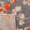 image:imageSAFAVIEH Madison Collection Area Rug  9 x 12 Grey amp Red Boho Abstract Distressed Design NonShedding amp Easy Care Ideal for High Traffic Areas in Living Room Bedroom MAD425RGreyOrange