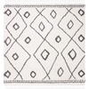 image:imageSAFAVIEH Moroccan Fringe Shag Collection Area Rug  53 x 76 Ivory amp Grey Boho Tribal Design NonShedding amp Easy Care 2inch Thick Ideal for High Traffic Areas in Living Room Bedroom MFG333AIvoryGrey