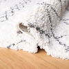 image:imageSAFAVIEH Moroccan Fringe Shag Collection Area Rug  53 x 76 Ivory amp Grey Boho Tribal Design NonShedding amp Easy Care 2inch Thick Ideal for High Traffic Areas in Living Room Bedroom MFG343AIvoryGrey