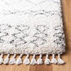 image:imageSAFAVIEH Moroccan Fringe Shag Collection Area Rug  53 x 76 Ivory amp Grey Boho Tribal Design NonShedding amp Easy Care 2inch Thick Ideal for High Traffic Areas in Living Room Bedroom MFG343AIvoryGrey