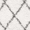 image:imageSAFAVIEH Moroccan Fringe Shag Collection Area Rug  53 x 76 Ivory amp Grey Boho Tribal Design NonShedding amp Easy Care 2inch Thick Ideal for High Traffic Areas in Living Room Bedroom MFG343AIvoryGrey
