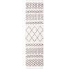 image:imageSAFAVIEH Moroccan Fringe Shag Collection Area Rug  53 x 76 Ivory amp Grey Boho Tribal Design NonShedding amp Easy Care 2inch Thick Ideal for High Traffic Areas in Living Room Bedroom MFG343AIvoryGrey