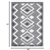 image:imageSAFAVIEH Moroccan Tassel Shag Collection Accent Rug  45 x 65 Ivory amp Light Blue 075inch Thick Ideal for High Traffic Areas in Entryway Living Room Bedroom MTS452BIvoryBlack
