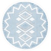 image:imageSAFAVIEH Moroccan Tassel Shag Collection Accent Rug  45 x 65 Ivory amp Light Blue 075inch Thick Ideal for High Traffic Areas in Entryway Living Room Bedroom MTS452BIvoryLight Blue