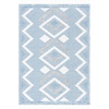 image:imageSAFAVIEH Moroccan Tassel Shag Collection Accent Rug  45 x 65 Ivory amp Light Blue 075inch Thick Ideal for High Traffic Areas in Entryway Living Room Bedroom MTS452BIvoryLight Blue