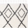 image:imageSAFAVIEH Moroccan Tassel Shag Collection Area Rug  53 x 76 Ivory amp Light Grey Boho NonShedding amp Easy Care 15inch Thick Ideal for High Traffic Areas in Living Room Bedroom MTS335BIvoryLight Grey
