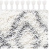 image:imageSAFAVIEH Moroccan Tassel Shag Collection Area Rug  53 x 76 Ivory amp Light Grey Boho NonShedding amp Easy Care 15inch Thick Ideal for High Traffic Areas in Living Room Bedroom MTS335BIvoryLight Grey