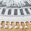 image:imageSAFAVIEH Moroccan Tassel Shag Collection Area Rug  55 x 77 Ivory amp Beige Boho Design NonShedding amp Easy Care 075inch Thick Ideal for High Traffic Areas in Living Room Bedroom MTS483BIvoryBlack