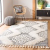 image:imageSAFAVIEH Moroccan Tassel Shag Collection Area Rug  9 x 12 Ivory amp Brown Boho Design NonShedding amp Easy Care 2inch Thick Ideal for High Traffic Areas in Living Room Bedroom MTS652AIvoryGrey