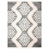 image:imageSAFAVIEH Moroccan Tassel Shag Collection Area Rug  9 x 12 Ivory amp Brown Boho Design NonShedding amp Easy Care 2inch Thick Ideal for High Traffic Areas in Living Room Bedroom MTS652AIvoryGrey