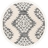 image:imageSAFAVIEH Moroccan Tassel Shag Collection Area Rug  9 x 12 Ivory amp Brown Boho Design NonShedding amp Easy Care 2inch Thick Ideal for High Traffic Areas in Living Room Bedroom MTS652AIvoryGrey