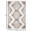 image:imageSAFAVIEH Moroccan Tassel Shag Collection Area Rug  9 x 12 Ivory amp Brown Boho Design NonShedding amp Easy Care 2inch Thick Ideal for High Traffic Areas in Living Room Bedroom MTS652AIvoryBrown