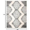 image:imageSAFAVIEH Moroccan Tassel Shag Collection Area Rug  9 x 12 Ivory amp Brown Boho Design NonShedding amp Easy Care 2inch Thick Ideal for High Traffic Areas in Living Room Bedroom MTS652AIvoryGrey