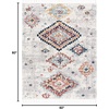 image:imageSAFAVIEH Morocco Collection Accent Rug  4 x 6 Ivory amp Multi Moroccan Boho Tribal Design NonShedding amp Easy Care Ideal for High Traffic Areas in Entryway Living Room Bedroom MRC954AIvoryMulti