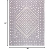 image:imageSAFAVIEH Natura Collection Area Rug  9 x 12 Cream amp Purple Handmade Diamond Wool Ideal for High Traffic Areas in Living Room Bedroom NAT628UCreamPurple