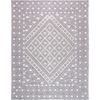 image:imageSAFAVIEH Natura Collection Area Rug  9 x 12 Cream amp Purple Handmade Diamond Wool Ideal for High Traffic Areas in Living Room Bedroom NAT628UCreamPurple