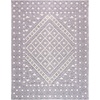 image:imageSAFAVIEH Natura Collection Area Rug  9 x 12 Cream amp Purple Handmade Diamond Wool Ideal for High Traffic Areas in Living Room Bedroom NAT628UCreamPurple