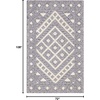 image:imageSAFAVIEH Natura Collection Area Rug  9 x 12 Cream amp Purple Handmade Diamond Wool Ideal for High Traffic Areas in Living Room Bedroom NAT628UCreamPurple