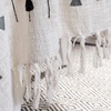 image:imageSAFAVIEH Penton Fringe Throw Blanket GreyWhiteGreyWhite