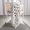 image:imageSAFAVIEH Penton Fringe Throw Blanket GreyWhiteGreyWhite