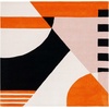 image:imageSAFAVIEH Rodeo Drive Collection Area Rug  8 Square Gold Handmade MidCentury Modern Abstract Wool Ideal for High Traffic Areas in Living Room Bedroom RD863AIvoryRust