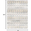 image:imageSAFAVIEH Sedona Collection Area Rug  53 x 79 Ivory amp Grey Moroccan Boho Tribal Design NonShedding amp Easy Care Ideal for High Traffic Areas in Living Room Bedroom SED883AIvoryCharcoal