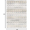 image:imageSAFAVIEH Sedona Collection Area Rug  53 x 79 Ivory amp Grey Moroccan Boho Tribal Design NonShedding amp Easy Care Ideal for High Traffic Areas in Living Room Bedroom SED883AIvoryCharcoal
