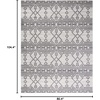 image:imageSAFAVIEH Tulum Collection Area Rug  55 x 77 Dark Grey amp Ivory Moroccan Boho Tribal Design NonShedding amp Easy to Clean Ideal for Living Room Bedroom Dining Space TUL634FDark GreyIvory