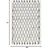 image:imageSAFAVIEH Tulum Collection Area Rug  55 x 77 Ivory amp Black Moroccan Boho Tribal Design NonShedding amp Easy to Clean Ideal for Living Room Bedroom Dining Space TUL650AIvoryBlack