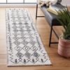 image:imageSAFAVIEH Tunisia Collection Area Rug  53 x 77 Aqua amp Ivory Moroccan Tribal Design NonShedding amp Easy Care Ideal for High Traffic Areas in Living Room Bedroom TUN736JIvoryBlack