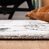 image:imageSAFAVIEH Tunisia Collection Area Rug  53 x 77 Aqua amp Ivory Moroccan Tribal Design NonShedding amp Easy Care Ideal for High Traffic Areas in Living Room Bedroom TUN736JIvoryBlack