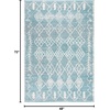 image:imageSAFAVIEH Tunisia Collection Area Rug  53 x 77 Aqua amp Ivory Moroccan Tribal Design NonShedding amp Easy Care Ideal for High Traffic Areas in Living Room Bedroom TUN736JAquaIvory