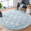 image:imageSAFAVIEH Tunisia Collection Area Rug  53 x 77 Aqua amp Ivory Moroccan Tribal Design NonShedding amp Easy Care Ideal for High Traffic Areas in Living Room Bedroom TUN736JAquaIvory