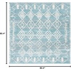 image:imageSAFAVIEH Tunisia Collection Area Rug  53 x 77 Aqua amp Ivory Moroccan Tribal Design NonShedding amp Easy Care Ideal for High Traffic Areas in Living Room Bedroom TUN736JAquaIvory