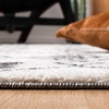 image:imageSAFAVIEH Tunisia Collection Area Rug  53 x 77 Aqua amp Ivory Moroccan Tribal Design NonShedding amp Easy Care Ideal for High Traffic Areas in Living Room Bedroom TUN736JIvoryBlack