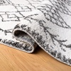 image:imageSAFAVIEH Tunisia Collection Area Rug  53 x 77 Aqua amp Ivory Moroccan Tribal Design NonShedding amp Easy Care Ideal for High Traffic Areas in Living Room Bedroom TUN736JIvoryBlack