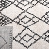 image:imageSAFAVIEH Tunisia Collection Area Rug  53 x 77 Aqua amp Ivory Moroccan Tribal Design NonShedding amp Easy Care Ideal for High Traffic Areas in Living Room Bedroom TUN736JIvoryBlack