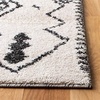 image:imageSAFAVIEH Tunisia Collection Area Rug  53 x 77 Aqua amp Ivory Moroccan Tribal Design NonShedding amp Easy Care Ideal for High Traffic Areas in Living Room Bedroom TUN736JIvoryBlack