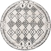 image:imageSAFAVIEH Tunisia Collection Area Rug  53 x 77 Aqua amp Ivory Moroccan Tribal Design NonShedding amp Easy Care Ideal for High Traffic Areas in Living Room Bedroom TUN736JIvoryBlack