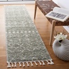 image:imageSAFAVIEH Area Rug 8x10  Berber Fringe Shag Collection  Large  Cream amp Dark Grey Moroccan Design NonShedding amp Easy Cleaning Thick Pile Ideal for Living Room Bedroom Dining Space BFG516ASageIvory