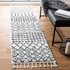 image:imageSAFAVIEH Berber Fringe Shag Collection Area Rug  53 x 77 Ivory amp Dark Grey Moroccan NonShedding amp Easy Care 12inch Thick Ideal for High Traffic Areas in Living Room Bedroom BFG538AIvoryDark Grey