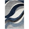 image:imageSAFAVIEH Hollywood Collection Area Rug  53 x 76 Grey amp Blue MidCentury Modern Design NonShedding amp Easy Care Ideal for High Traffic Areas in Living Room Bedroom HLW766FGreyBlue