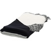 image:imageSAFAVIEH Home Collection Buruma BlackBeige 50 x 60inch Modern Fringe Decorative Cotton Throw Blanket for Sofa Chaise Lounge Club Chair Living Room Bedroom