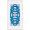 image:imageSAFAVIEH Home Collection Chartrelle BluePink 14 x 29inch Boho Chic Wood Framed Textile Wall Art for Bedroom Living Room Foyer Dining Area Entryway