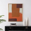 image:imageSAFAVIEH Home Collection Java Compilation SalmonGolden Brown 24 x 30inch Modern Abstract Framed Wall Art for Bedroom Living Room Foyer Dining Area Entryway