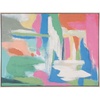 image:imageSAFAVIEH Home Collection Stroke of Genius 48 x 36 Framed Linen Canvas Wall Art Decor Ideal for Living Room Bedroom Foyer Entryway